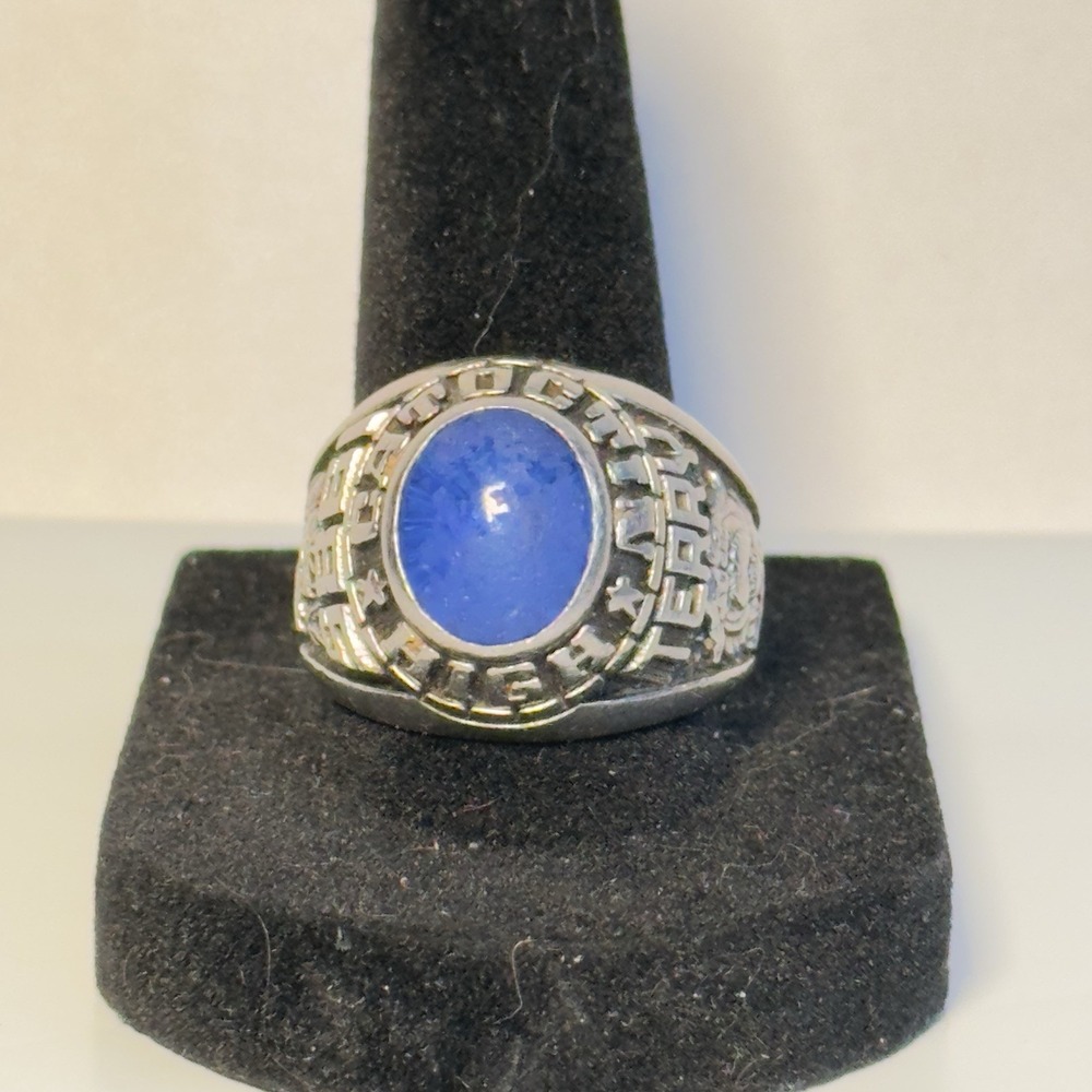 1985 Catoctin High Class Ring Artcarved Siladium Sz 10.5 Agriculture Terry FLAW